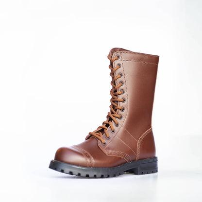 516 aka High Aviator Boots - Brown