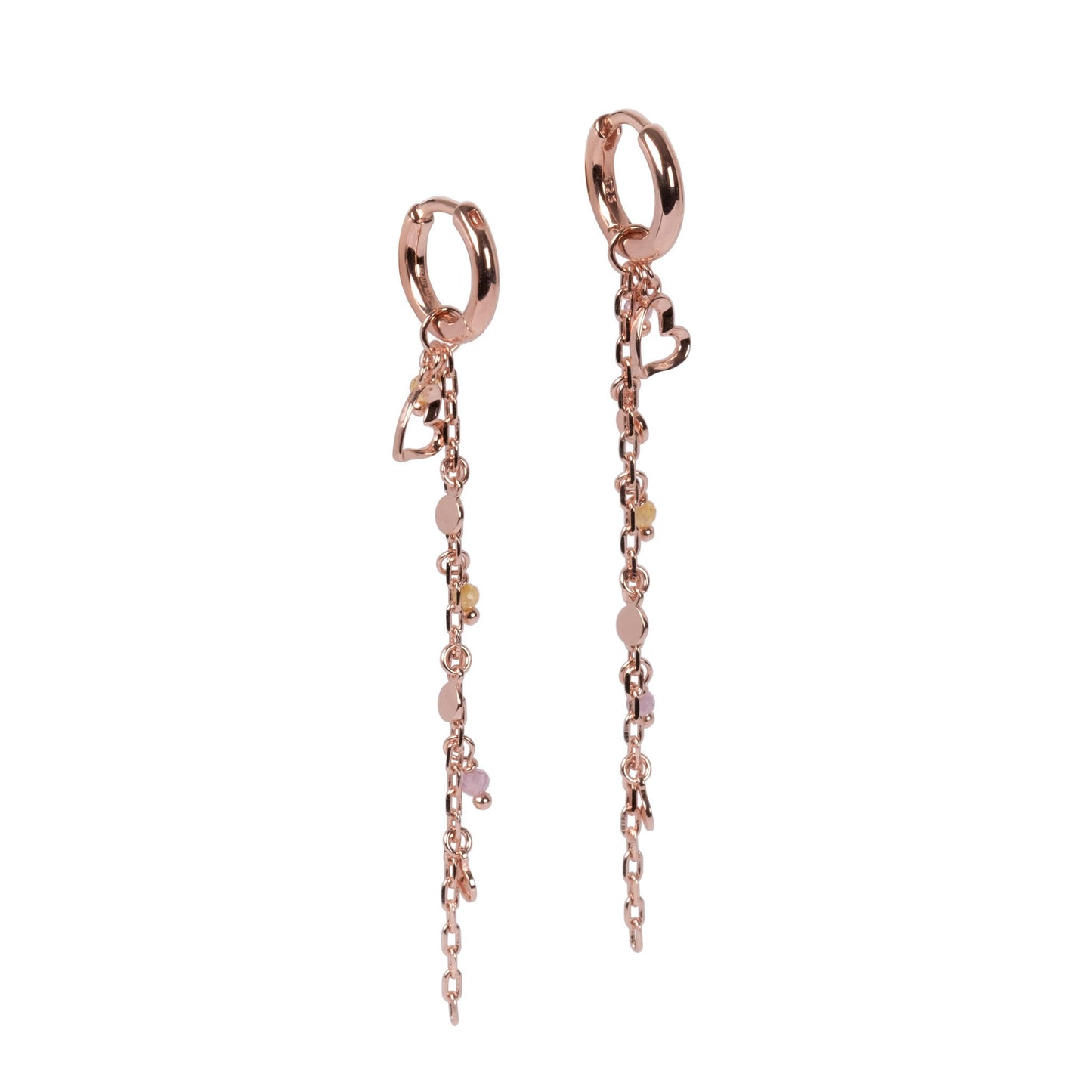 Helena♡ Earrings - Rose Gold and Silver