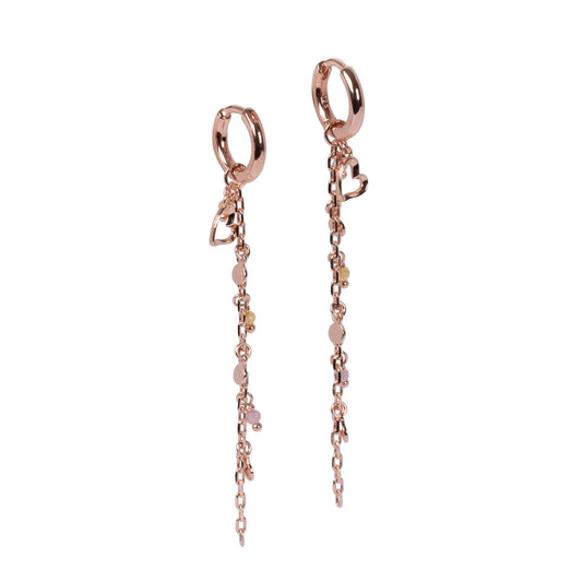 Helena♡ Earrings - Rose Gold and Silver