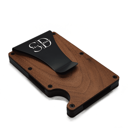 Lite Walnut - Card Holder with RFID Blocking