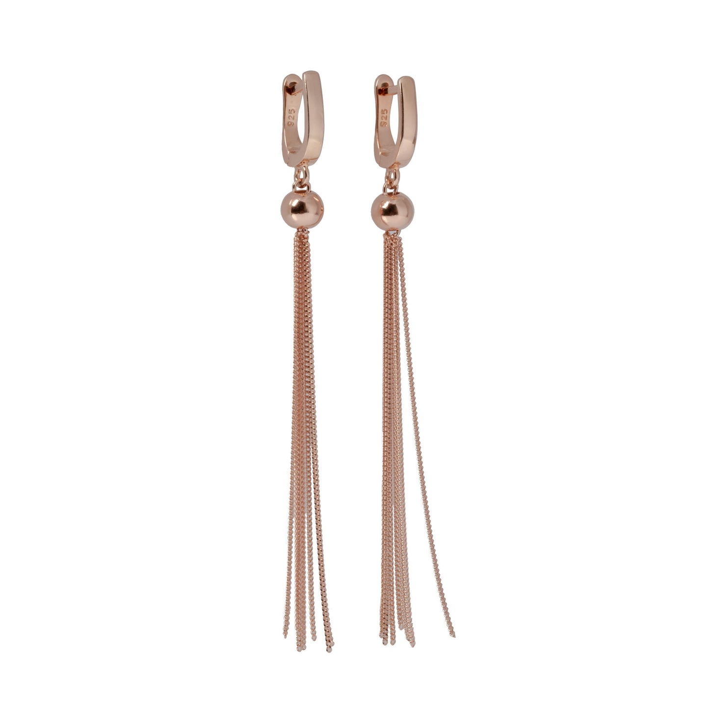 Richie Black Earrings - Rose Gold and Silver