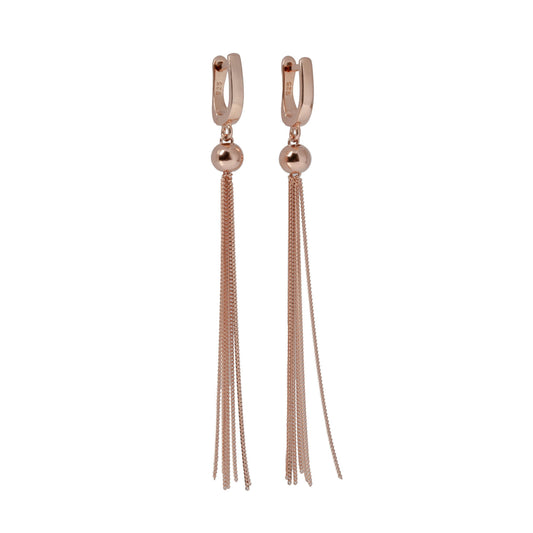 Richie Black Earrings - Rose Gold and Silver