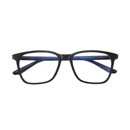 NEWCASTLE Blue Light Glasses with zero-power lenses, designed in Europe. Protects eyes from blue and UV light, ideal for screen time. Includes fabric pouch.
