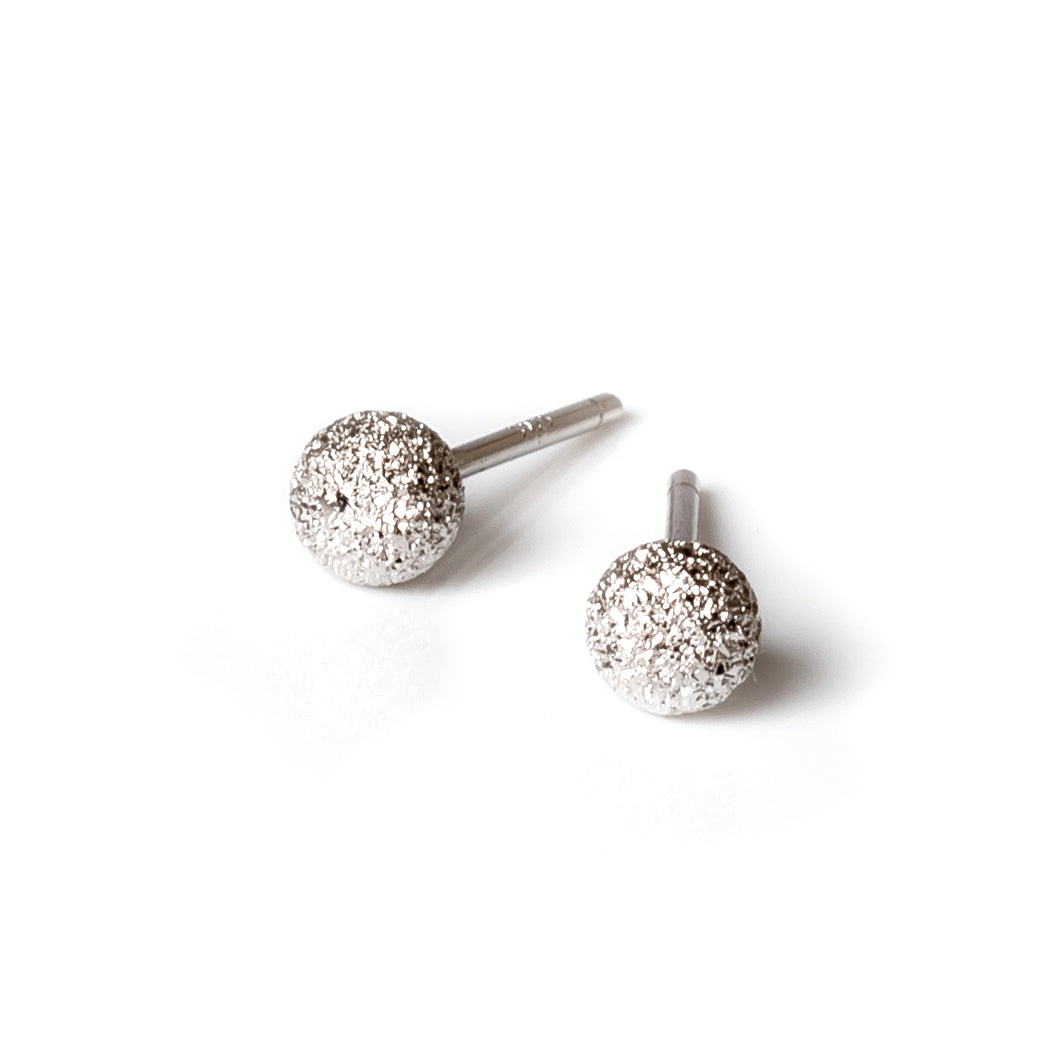 Sugarball Earrings - Rose Gold, Silver and Black