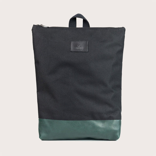 Waterproof Backpack with Green Leather Bottom