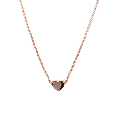 Heart Choker - Rose Gold and Silver