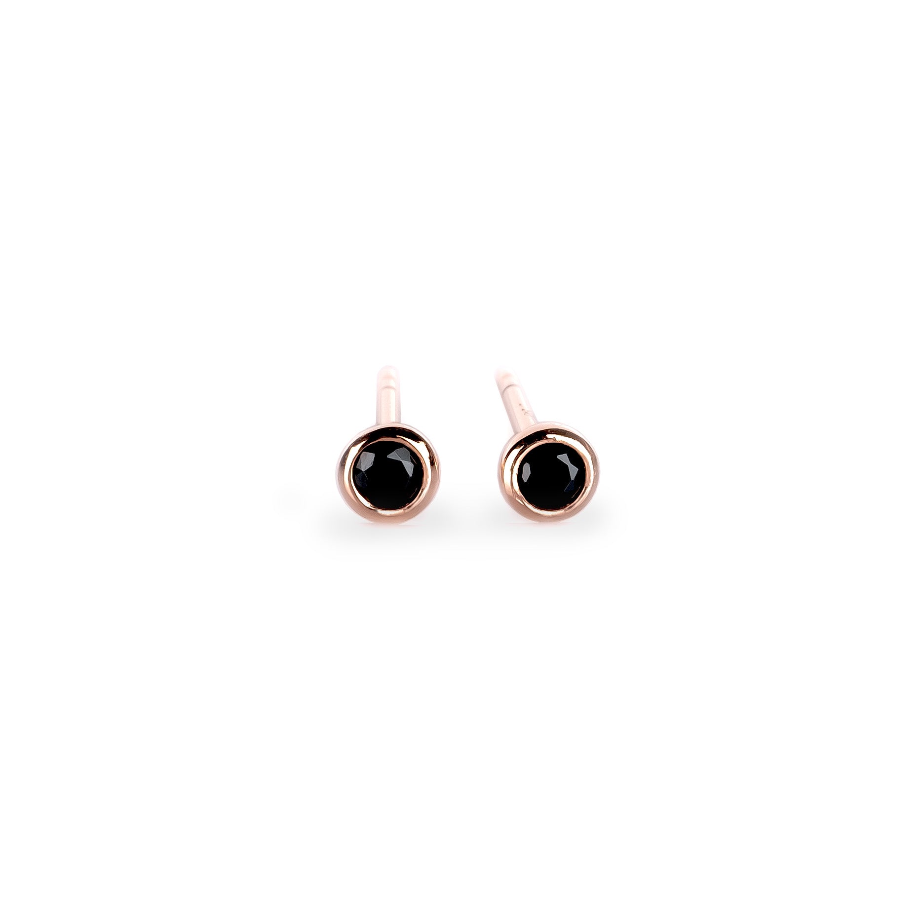 Illumi Stud Earrings - Rose Gold and Silver