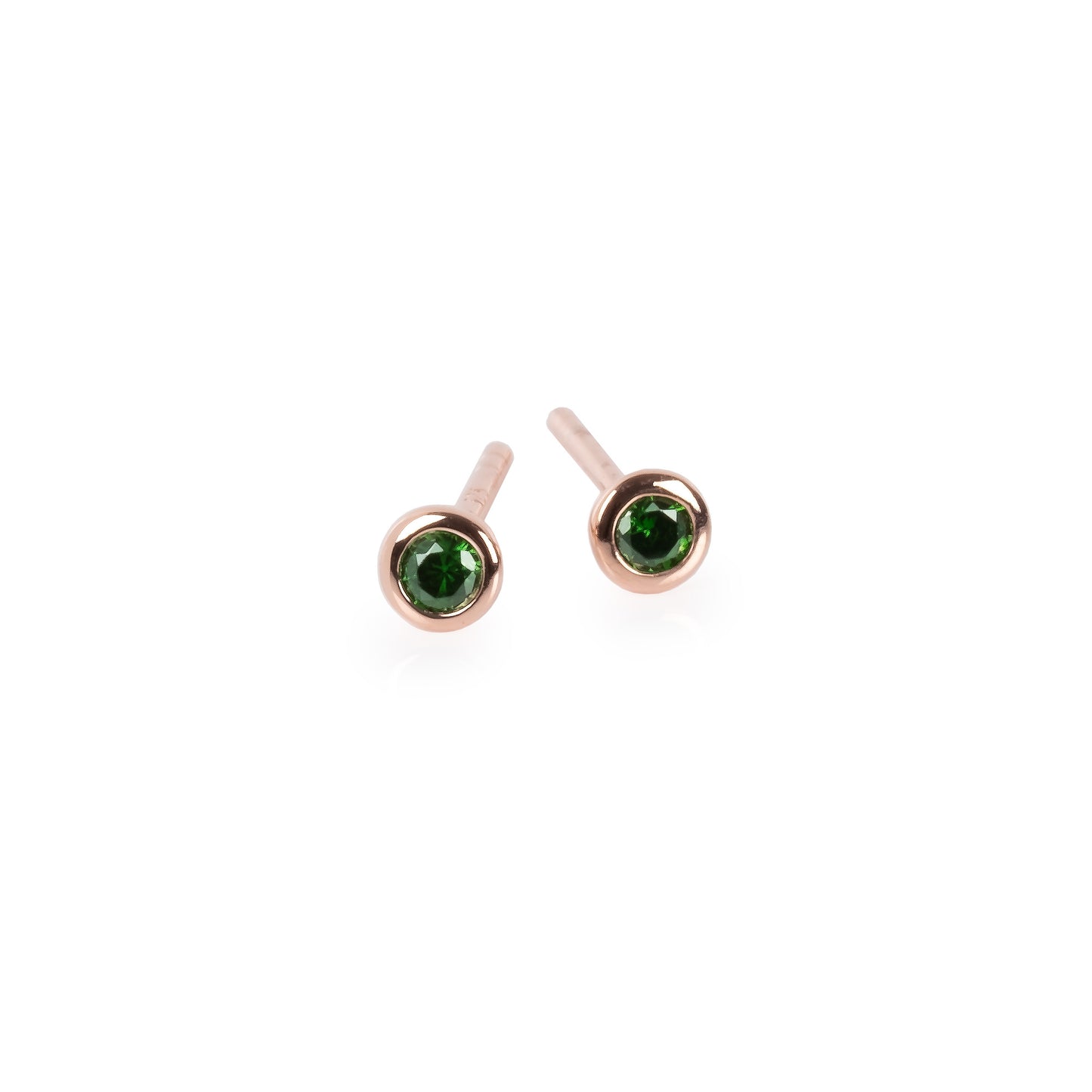 Illumi Stud Earrings - Rose Gold and Silver