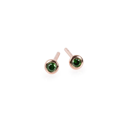 Illumi Stud Earrings - Rose Gold and Silver